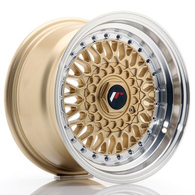 Диски JAPAN RACING JR9 Gold Machined Lip R15 W8 PCD4x100/114.3 ET15 DIA74.1