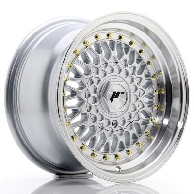 Диски JAPAN RACING JR9 Silver Machined Lip R15 W8 PCD4x100/108 ET20 DIA74.1