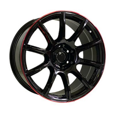 Диски Off Road Wheels OW1012 GLOSSY_BLACK_RED_LINE_RIVA_RED R20 W8.5 PCD6x139.7 ET10 DIA110.5